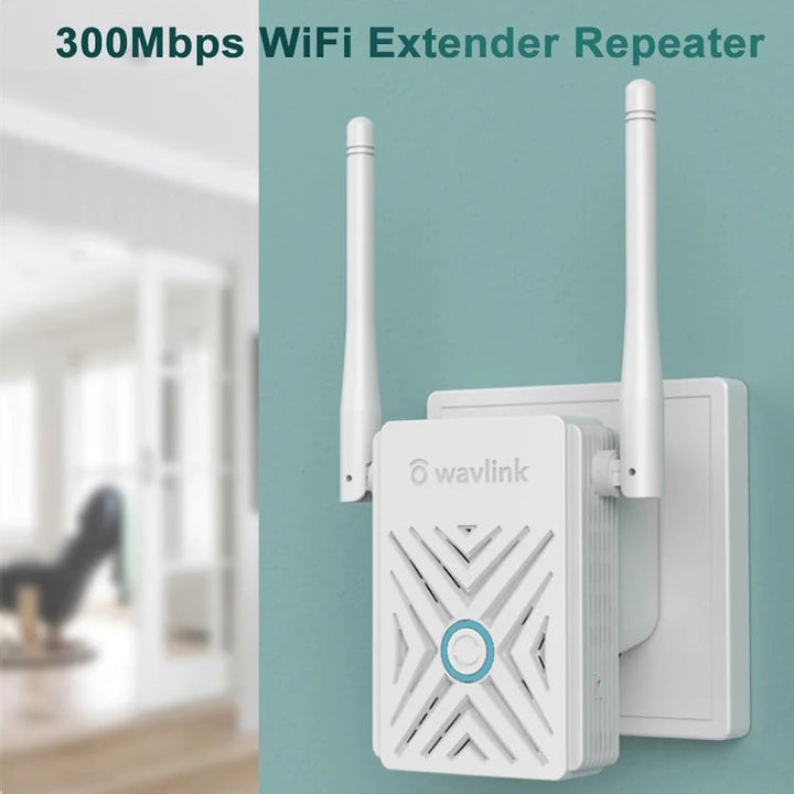 Lisslune | Wavlink WN578W2 300Mbps 2.4GHz WiFi Extender Repeater Home Wireless Signal Amplifier (UK Plug)