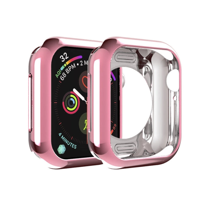 Lisslune | For Apple Watch Series 3 & 2 & 1 42mm Plating TPU Round Hole Hollow Protective Case (Pink)