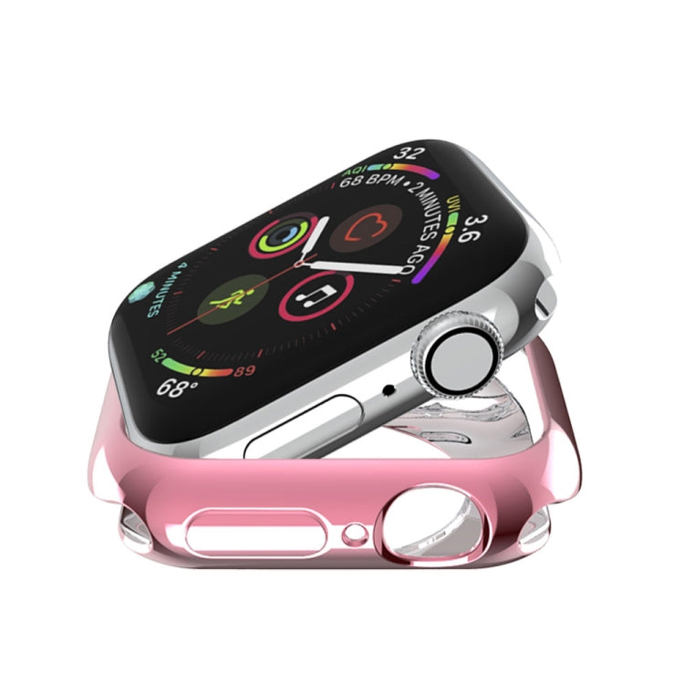Lisslune | For Apple Watch Series 3 & 2 & 1 42mm Plating TPU Round Hole Hollow Protective Case (Pink)