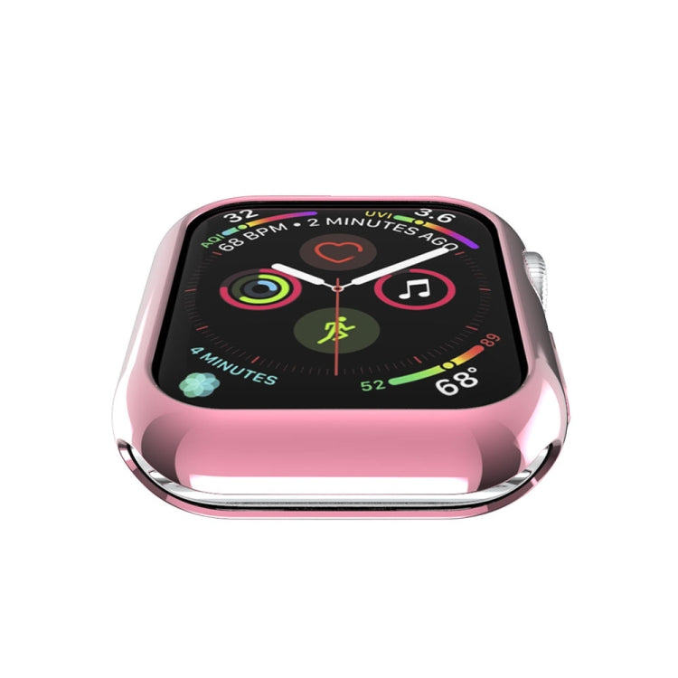 Lisslune | For Apple Watch Series 3 & 2 & 1 42mm Plating TPU Round Hole Hollow Protective Case (Pink)