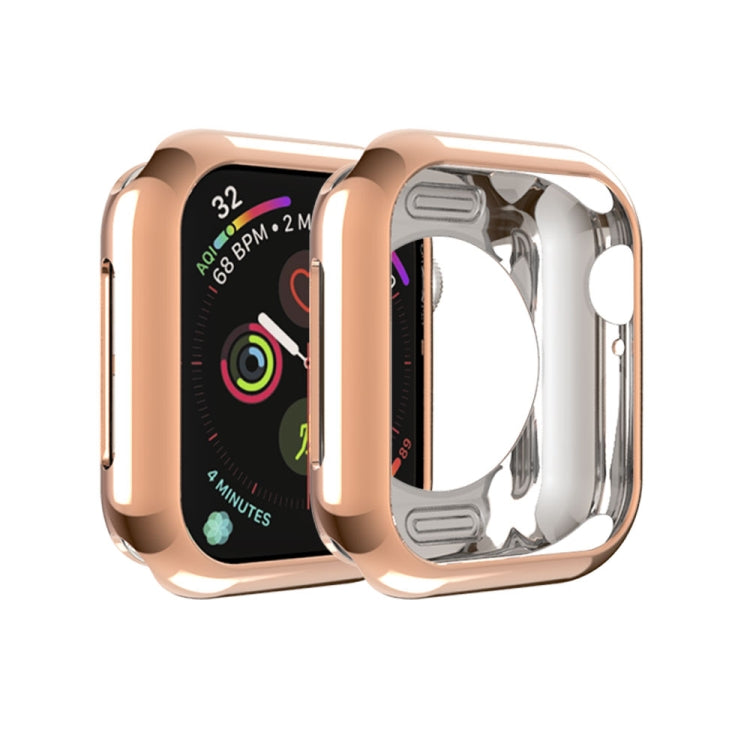Lisslune | For Apple Watch Series 3 & 2 & 1 42mm Plating TPU Round Hole Perforated Protective Case (Rose Gold)