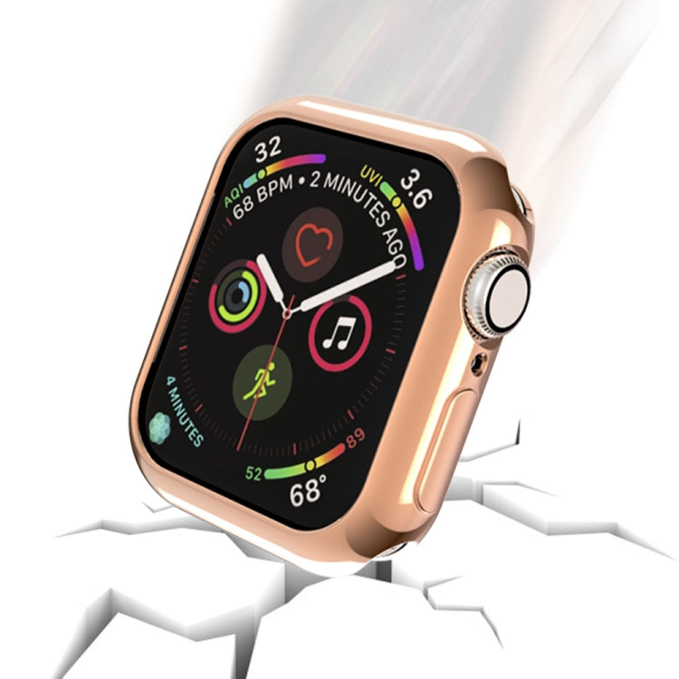 Lisslune | For Apple Watch Series 3 & 2 & 1 42mm Plating TPU Round Hole Perforated Protective Case (Rose Gold)