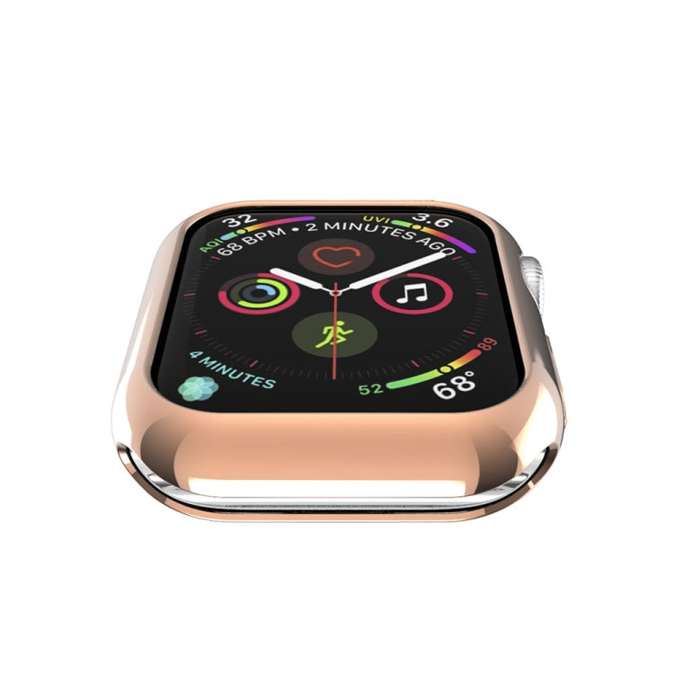 Lisslune | For Apple Watch Series 3 & 2 & 1 42mm Plating TPU Round Hole Perforated Protective Case (Rose Gold)