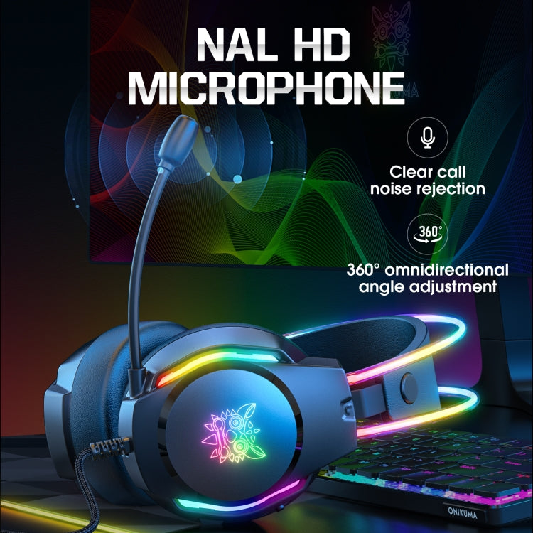 Lisslune | X26 USB+3.5mm RGB Wired Gaming Headset (Black)