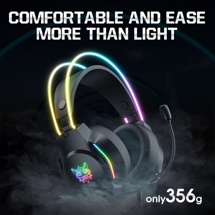 Lisslune | X26 USB+3.5mm RGB Wired Gaming Headset (Black)