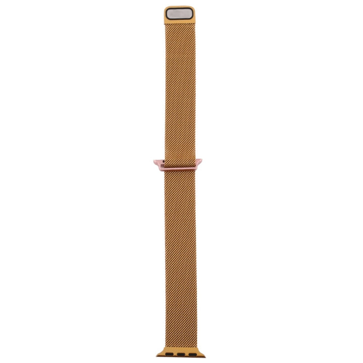 Lisslune | For Apple Watch Series 9&8&7 41mm / SE 3&SE 2&6&SE&5&4 40mm / 3&2&1 38mm Milanese Gradient Stainless Steel Bracelet (Gold+Rose Gold)