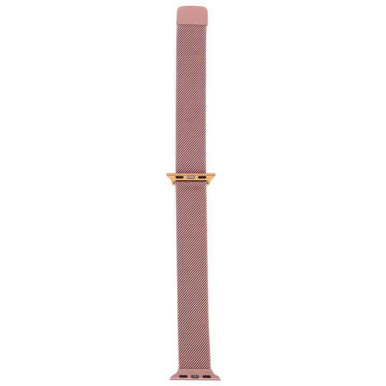 Lisslune | For Apple Watch Series 9&8&7 41mm / SE 3&SE 2&6&SE&5&4 40mm / 3&2&1 38mm Milanese Gradient Stainless Steel Bracelet (Gold+Rose Gold)