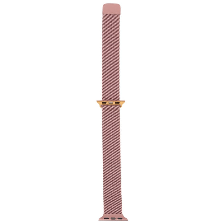 Lisslune | For Apple Watch Series 9&8&7 41mm / SE 3&SE 2&6&SE&5&4 40mm / 3&2&1 38mm Milanese Gradient Stainless Steel Bracelet (Gold+Rose Gold)