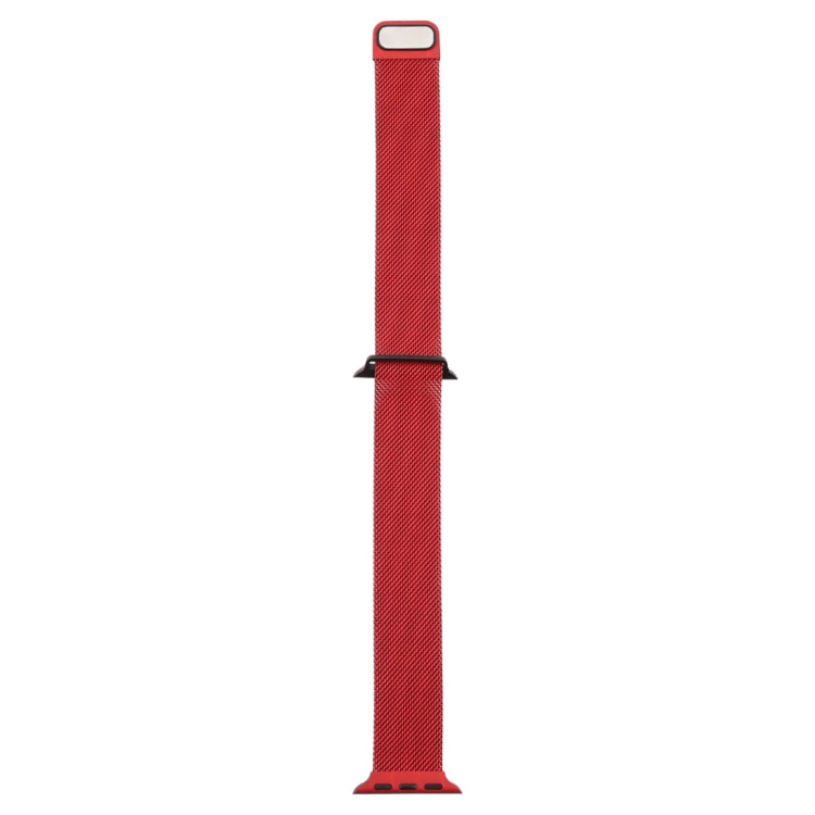 Lisslune | For Apple Watch Series 9&8&7 41mm / SE 3&SE 2&6&SE&5&4 40mm / 3&2&1 38mm Milanese Gradient Stainless Steel Bracelet (Red+Black)