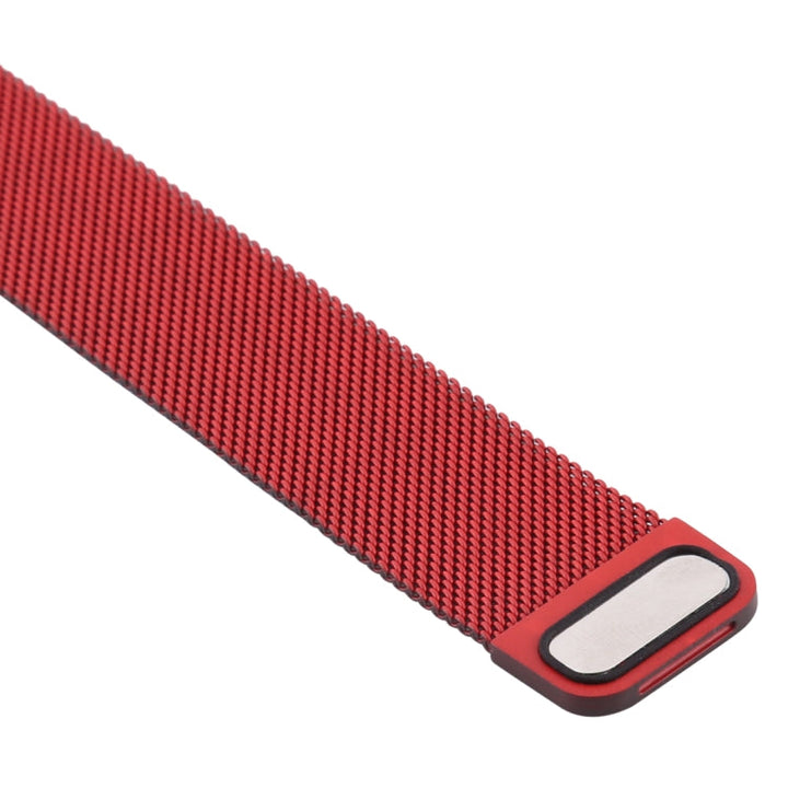 Lisslune | For Apple Watch Series 9&8&7 41mm / SE 3&SE 2&6&SE&5&4 40mm / 3&2&1 38mm Milanese Gradient Stainless Steel Bracelet (Red+Black)