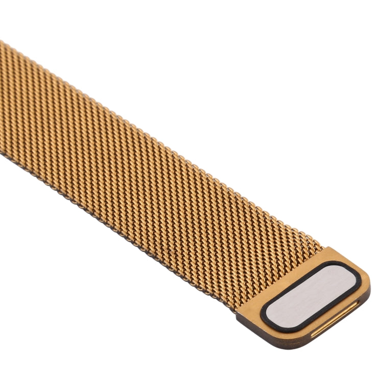 Lisslune | For Apple Watch Ultra 49mm & Watch Ultra 2 49mm / Series 9 & 8 & 7 45mm / SE 3 & SE 2 & 6 & SE & 5 & 4 44mm / 3 & 2 & 1 42mm Milanese Gradient Stainless Steel Watch Band (Black + Gold)