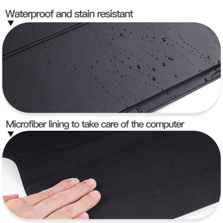 Lisslune | 13-14 inch Universal Laptop Magnetic Holder Stitch Inner Pocket (Black)