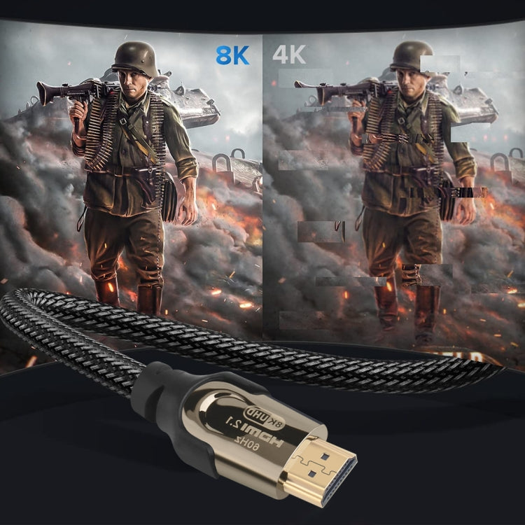 Lisslune | Onten HD180 HDMI 2.1 Version 8K HD Audio Cable, Length:3m(Black)