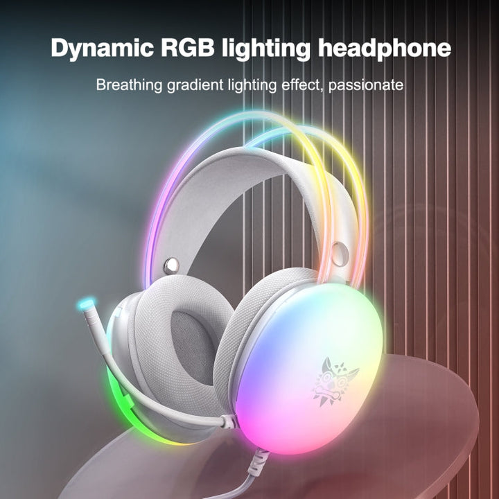 Lisslune | ONIKUMA X25 RGB Gaming Headset with Cable (Gray)