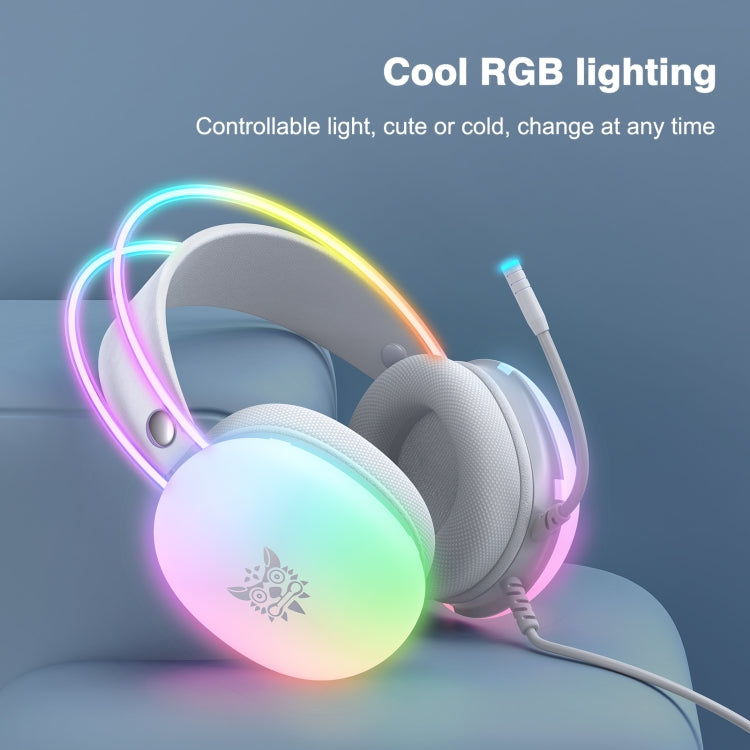 Lisslune | ONIKUMA X25 RGB Gaming Headset with Cable (Gray)