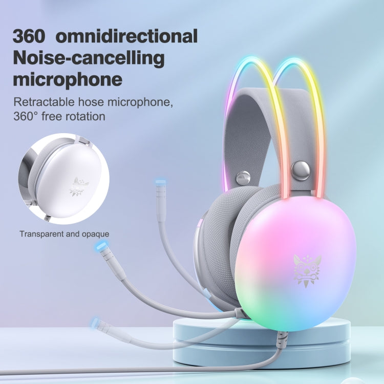 Lisslune | ONIKUMA X25 RGB Gaming Headset with Cable (Gray)