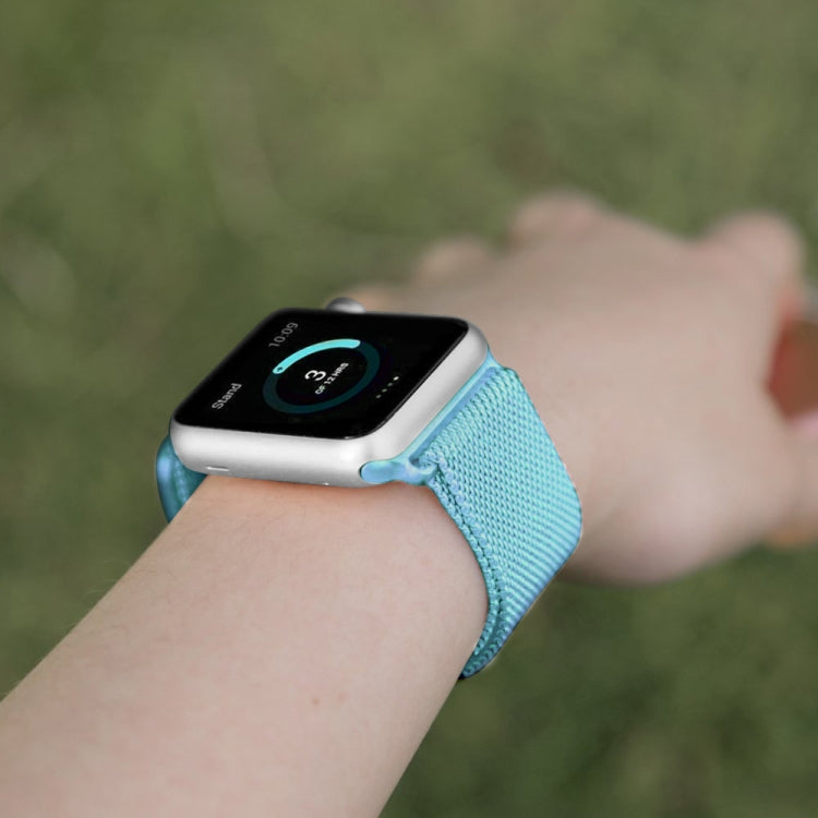 Lisslune | For Apple Watch Ultra 49mm & Watch Ultra 2 49mm / Series 9 & 8 & 7 45mm / 6 & SE & 5 & 4 44mm / 3 & 2 & 1 42mm Milanese Loop Magnetic Stainless Steel Watch Band (Turquoise)
