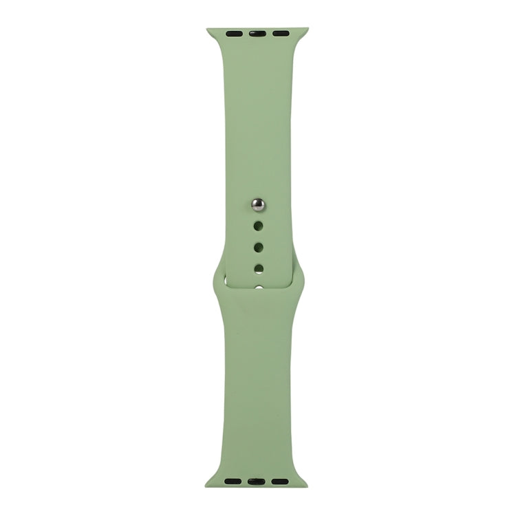 Lisslune | For Apple Watch Series 9&8&7 41mm / SE 3&SE 2&6&SE&5&4 40mm / 3&2&1 38mm Silicone Watch Band, Long Section (Men) (Mint Green)