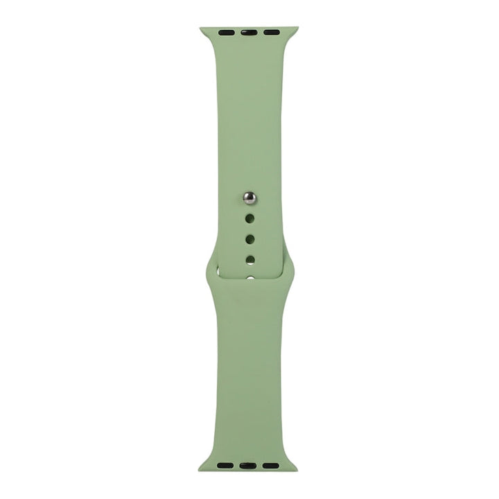 Lisslune | For Apple Watch Series 9&8&7 41mm / SE 3&SE 2&6&SE&5&4 40mm / 3&2&1 38mm Silicone Watch Band, Long Section (Men) (Mint Green)