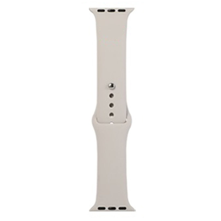 Lisslune | For Apple Watch Series 9&8&7 41mm / SE 3&SE 2&6&SE&5&4 40mm / 3&2&1 38mm Silicone Watch Strap, Long Section (Men)(Stone Grey)