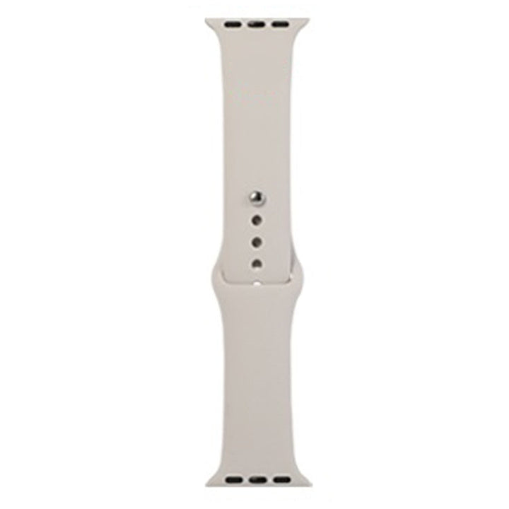 Lisslune | For Apple Watch Series 9&8&7 41mm / SE 3&SE 2&6&SE&5&4 40mm / 3&2&1 38mm Silicone Watch Strap, Long Section (Men)(Stone Grey)