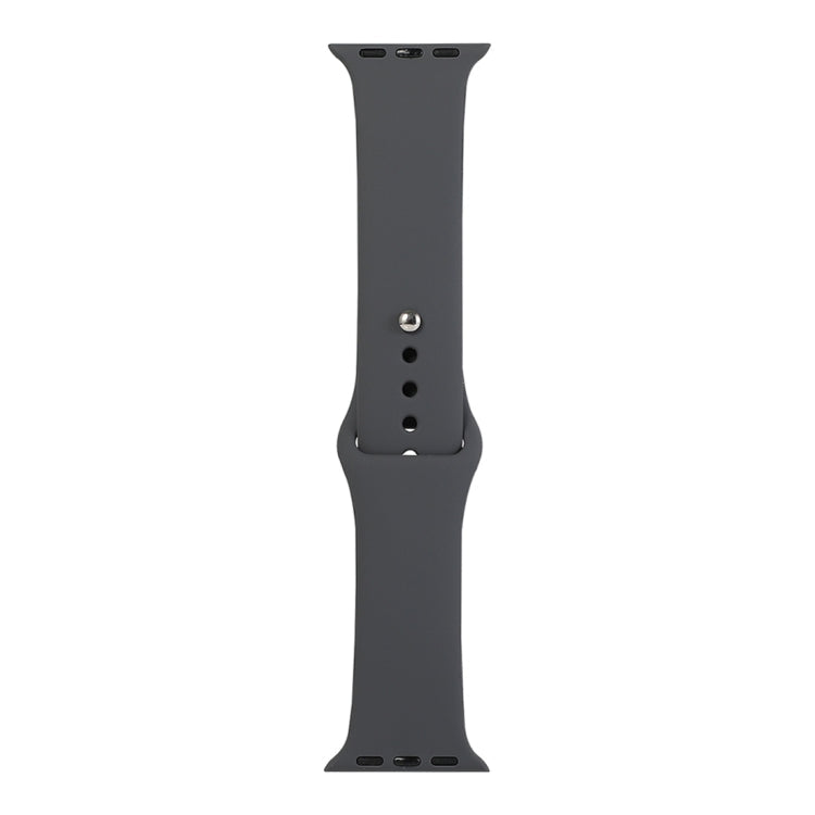 Lisslune | For Apple Watch Series 9&8&7 41mm / SE 3&SE 2&6&SE&5&4 40mm / 3&2&1 38mm Silicone Watch Strap, Long Section (Men)(Gray)