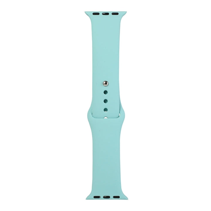 Lisslune | For Apple Watch Series 9&8&7 41mm / SE 3&SE 2&6&SE&5&4 40mm / 3&2&1 38mm Silicone Watch Band, Long Section (Men)(Ice Blue)