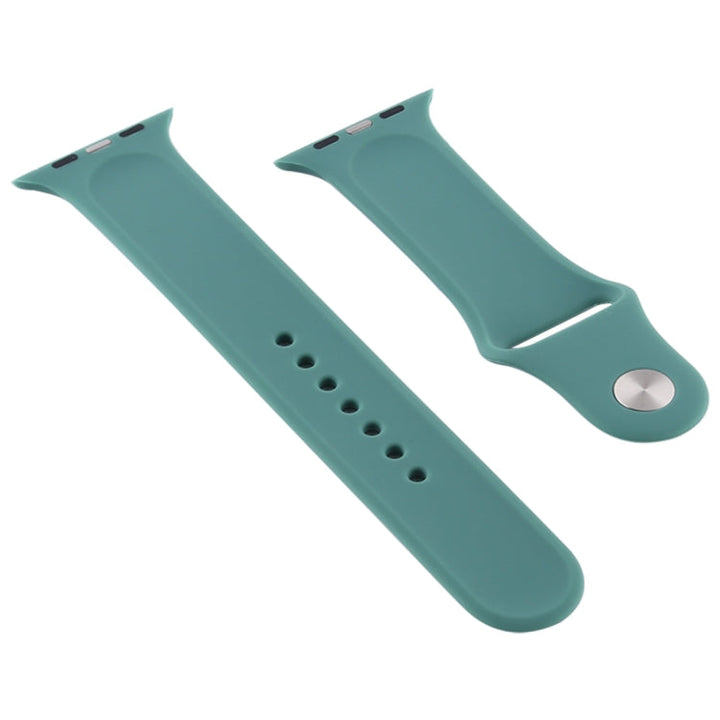 Lisslune | For Apple Watch Ultra 49mm & Watch Ultra 2 49mm / Series 9 & 8 & 7 45mm / SE 3 & SE 2 & 6 & SE & 5 & 4 44mm / 3 & 2 & 1 42mm Silicone Watch Strap, Long Section (Men) (Citrus Color)