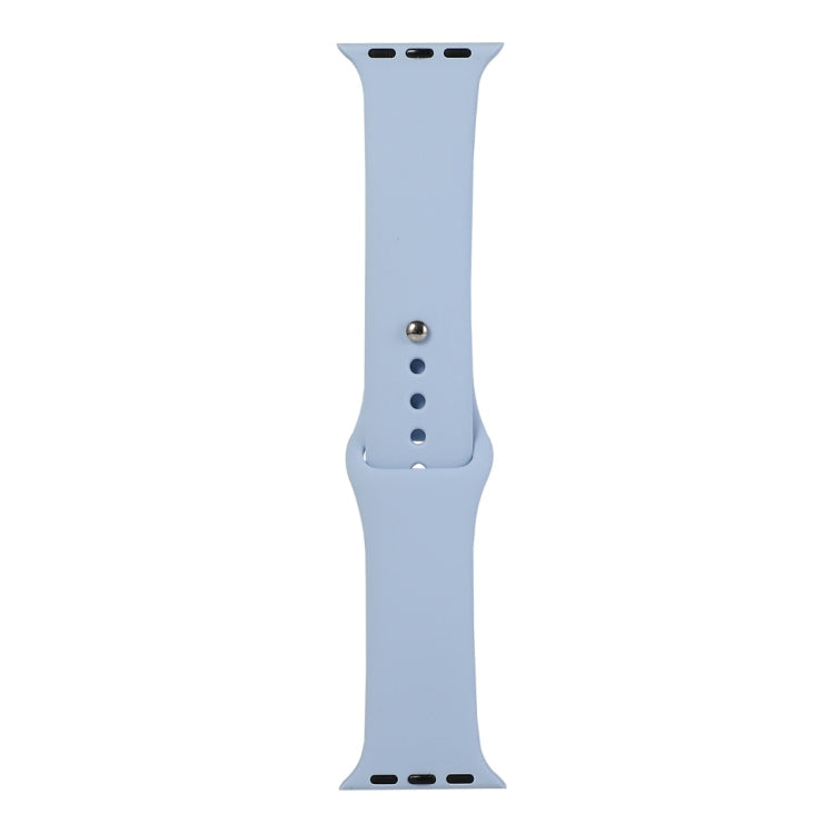 Lisslune | For Apple Watch Series 9&8&7 41mm / SE 3&SE 2&6&SE&5&4 40mm / 3&2&1 38mm Silicone Watch Band, Short Section (female)(Lilac Purple)