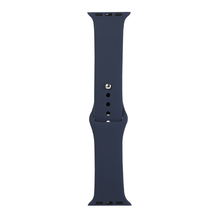 Lisslune | For Apple Watch Series 9&8&7 41mm / SE 3&SE 2&6&SE&5&4 40mm / 3&2&1 38mm Silicone Watch Band, Short Section (Female)(Midnight Blue)