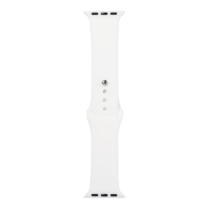 Lisslune | For Apple Watch Series 9&8&7 41mm / SE 3&SE 2&6&SE&5&4 40mm / 3&2&1 38mm silicone watch strap, short section (female)(White)