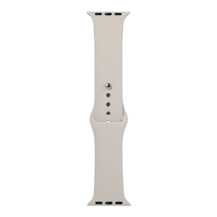Lisslune | For Apple Watch Series 9&8&7 41mm / SE 3&SE 2&6&SE&5&4 40mm / 3&2&1 38mm Silicone Watch Band, Short Segment (female)(Stone Grey)