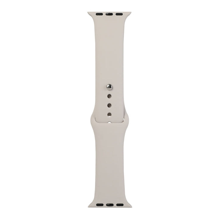 Lisslune | For Apple Watch Series 9&8&7 41mm / SE 3&SE 2&6&SE&5&4 40mm / 3&2&1 38mm Silicone Watch Band, Short Segment (female)(Stone Grey)
