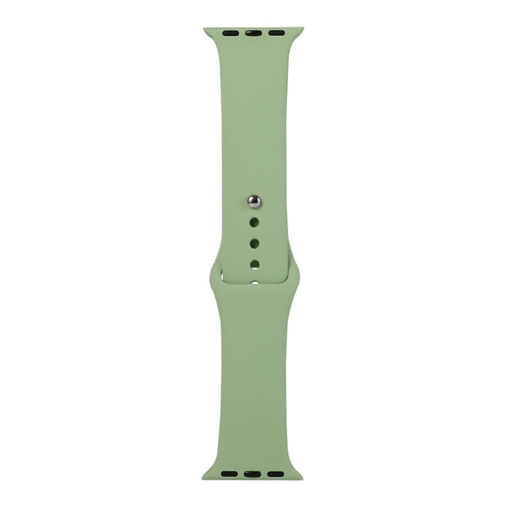 Lisslune | For Apple Watch Ultra 49mm & Watch Ultra 2 49mm / Series 9 & 8 & 7 45mm / SE 3 & SE 2 & 6 & SE & 5 & 4 44mm / 3 & 2 & 1 42mm Silicone Watch Band, Short Section (Female) (Mint Green)