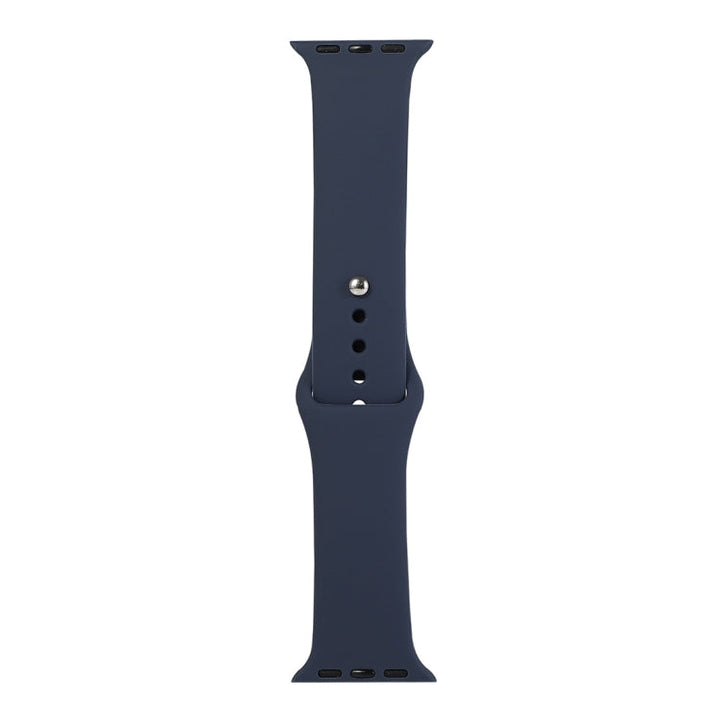Lisslune | For Apple Watch Ultra 49mm & Watch Ultra 2 49mm / Series 9 & 8 & 7 45mm / SE 3 & SE 2 & 6 & SE & 5 & 4 44mm / 3 & 2 & 1 42mm Silicone Watch Strap, Short Section (Female) (Midnight Blue)
