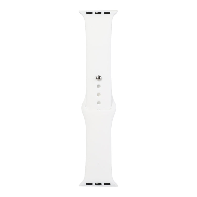 Lisslune | For Apple Watch Ultra 49mm&Watch Ultra 2 49mm / Series 9&8&7 45mm / SE 3&SE 2&6&SE&5&4 44mm / 3&2&1 42mm Silicone Watch Band, Short Section (female)(White)