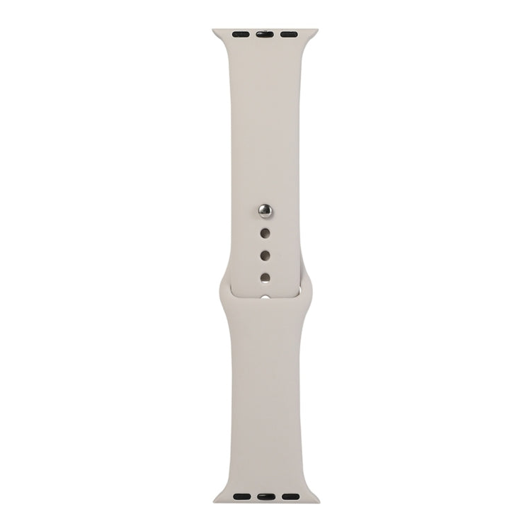 Lisslune | For Apple Watch Ultra 49mm & Watch Ultra 2 49mm / Series 9 & 8 & 7 45mm / SE 3 & SE 2 & 6 & SE & 5 & 4 44mm / 3 & 2 & 1 42mm Silicone Watch Band, Short Section (female) (Rock Grey)