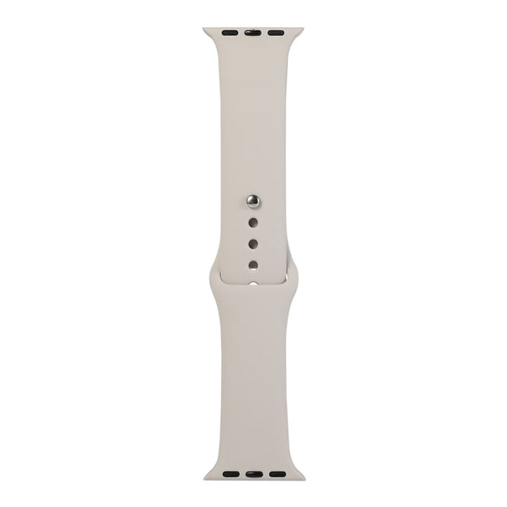 Lisslune | For Apple Watch Ultra 49mm & Watch Ultra 2 49mm / Series 9 & 8 & 7 45mm / SE 3 & SE 2 & 6 & SE & 5 & 4 44mm / 3 & 2 & 1 42mm Silicone Watch Band, Short Section (female) (Rock Grey)