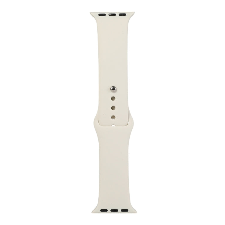 Lisslune | For Apple Watch Ultra 49mm & Watch Ultra 2 49mm / Series 9 & 8 & 7 45mm / SE 3 & SE 2 & 6 & SE & 5 & 4 44mm / 3 & 2 & 1 42mm Silicone watch band, short section (female) (Antique white)