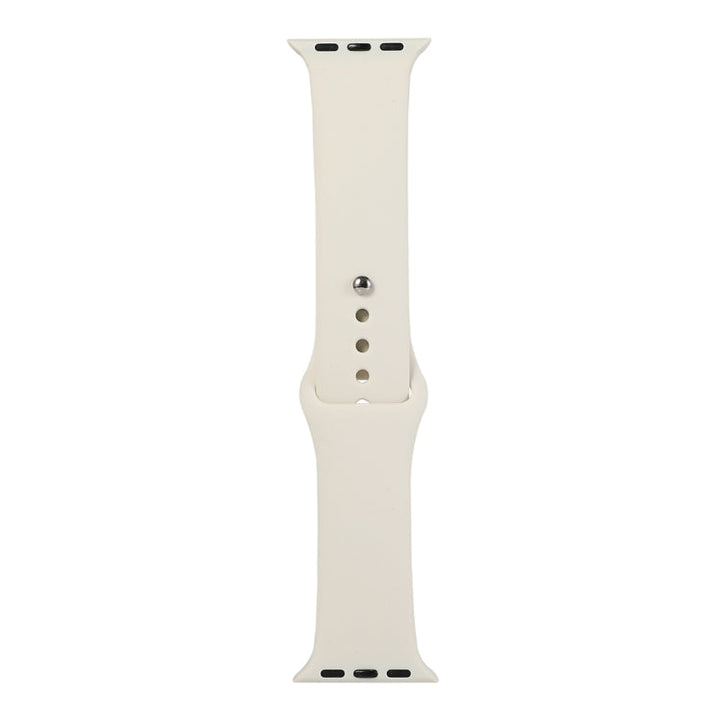 Lisslune | For Apple Watch Ultra 49mm & Watch Ultra 2 49mm / Series 9 & 8 & 7 45mm / SE 3 & SE 2 & 6 & SE & 5 & 4 44mm / 3 & 2 & 1 42mm Silicone watch band, short section (female) (Antique white)