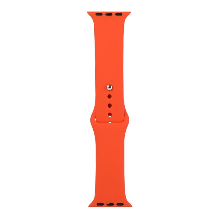 Lisslune | For Apple Watch Ultra 49mm & Watch Ultra 2 49mm / Series 9 & 8 & 7 45mm / SE 3 & SE 2 & 6 & SE & 5 & 4 44mm / 3 & 2 & 1 42mm Silicone watch strap, Short piece (female) (Citrus color)