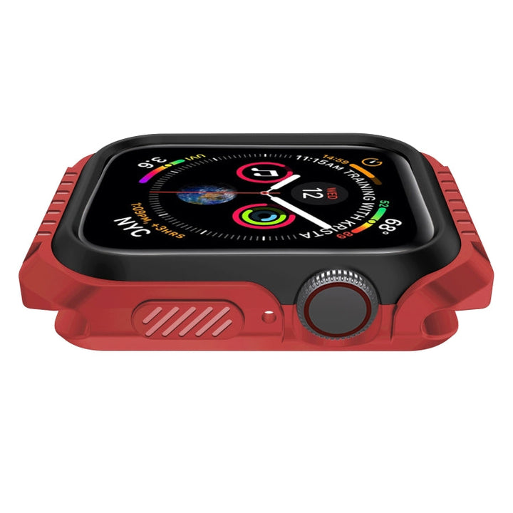 Lisslune | For Apple Watch Series 3 & 2 & 1 42mm Shockproof Two-Colored Protective Case (Red Black)