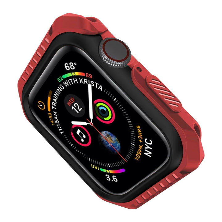 Lisslune | For Apple Watch Series 3 & 2 & 1 42mm Shockproof Two-Colored Protective Case (Red Black)