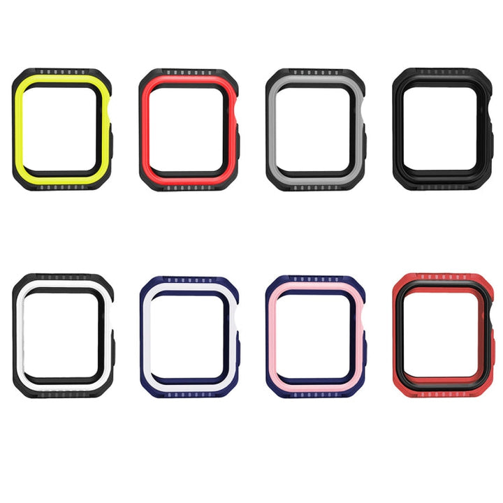 Lisslune | For Apple Watch Series 3 & 2 & 1 42mm Shockproof Two-Colored Protective Case (Red Black)