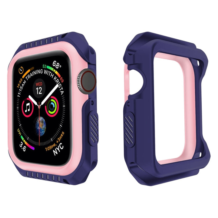 Lisslune | For Apple Watch Series 3 & 2 & 1 42mm Shockproof Two-tone Protective Case (Blue Pink)