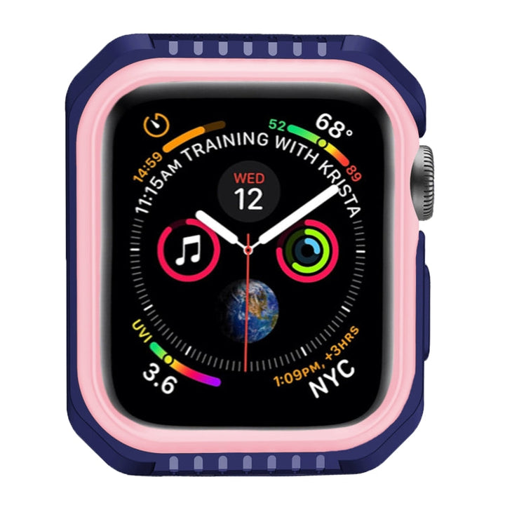 Lisslune | For Apple Watch Series 3 & 2 & 1 42mm Shockproof Two-tone Protective Case (Blue Pink)
