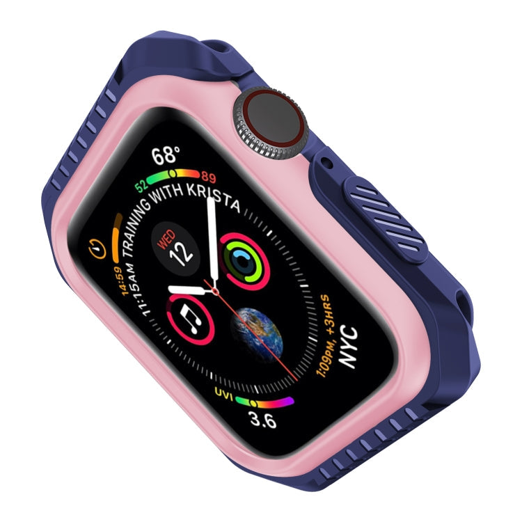 Lisslune | For Apple Watch Series 3 & 2 & 1 42mm Shockproof Two-tone Protective Case (Blue Pink)