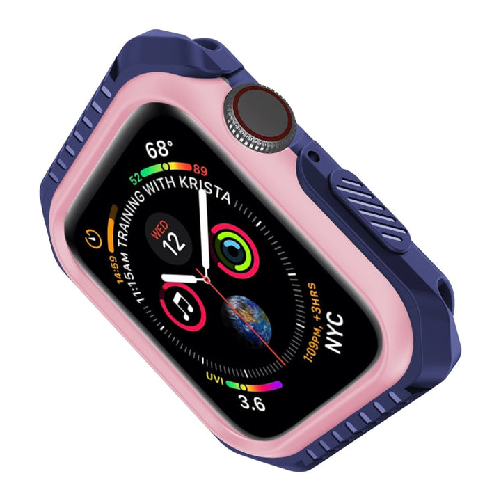 Lisslune | For Apple Watch Series 3 & 2 & 1 42mm Shockproof Two-tone Protective Case (Blue Pink)