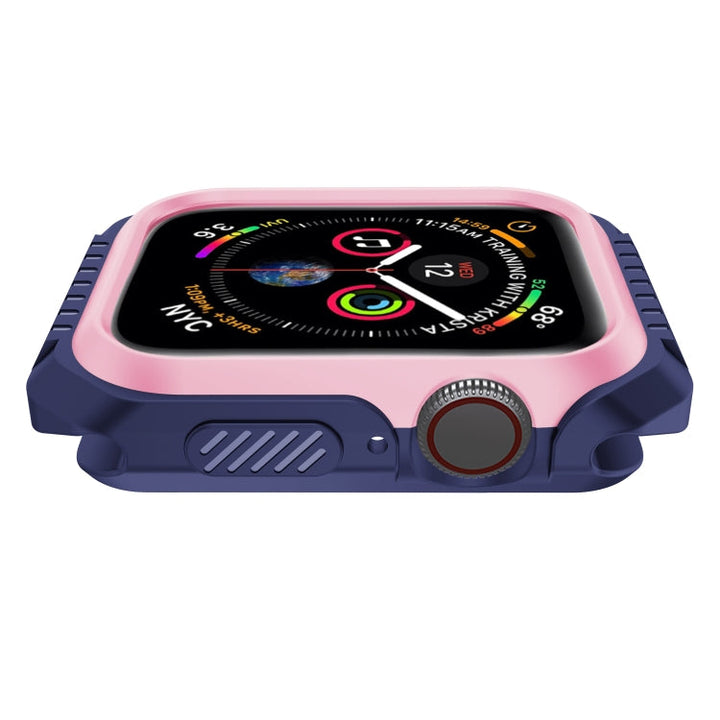 Lisslune | For Apple Watch Series 3 & 2 & 1 42mm Shockproof Two-tone Protective Case (Blue Pink)