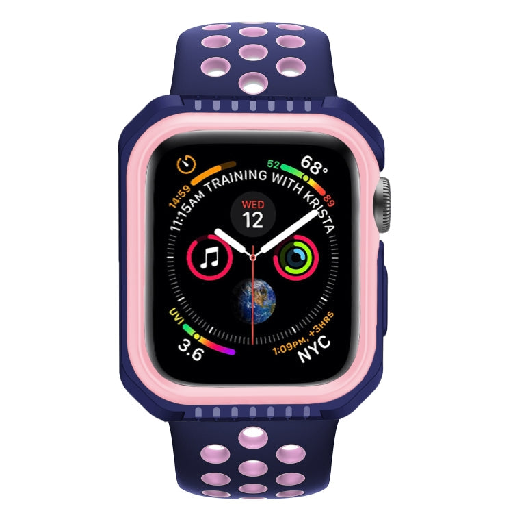 Lisslune | For Apple Watch Series 3 & 2 & 1 42mm Shockproof Two-tone Protective Case (Blue Pink)